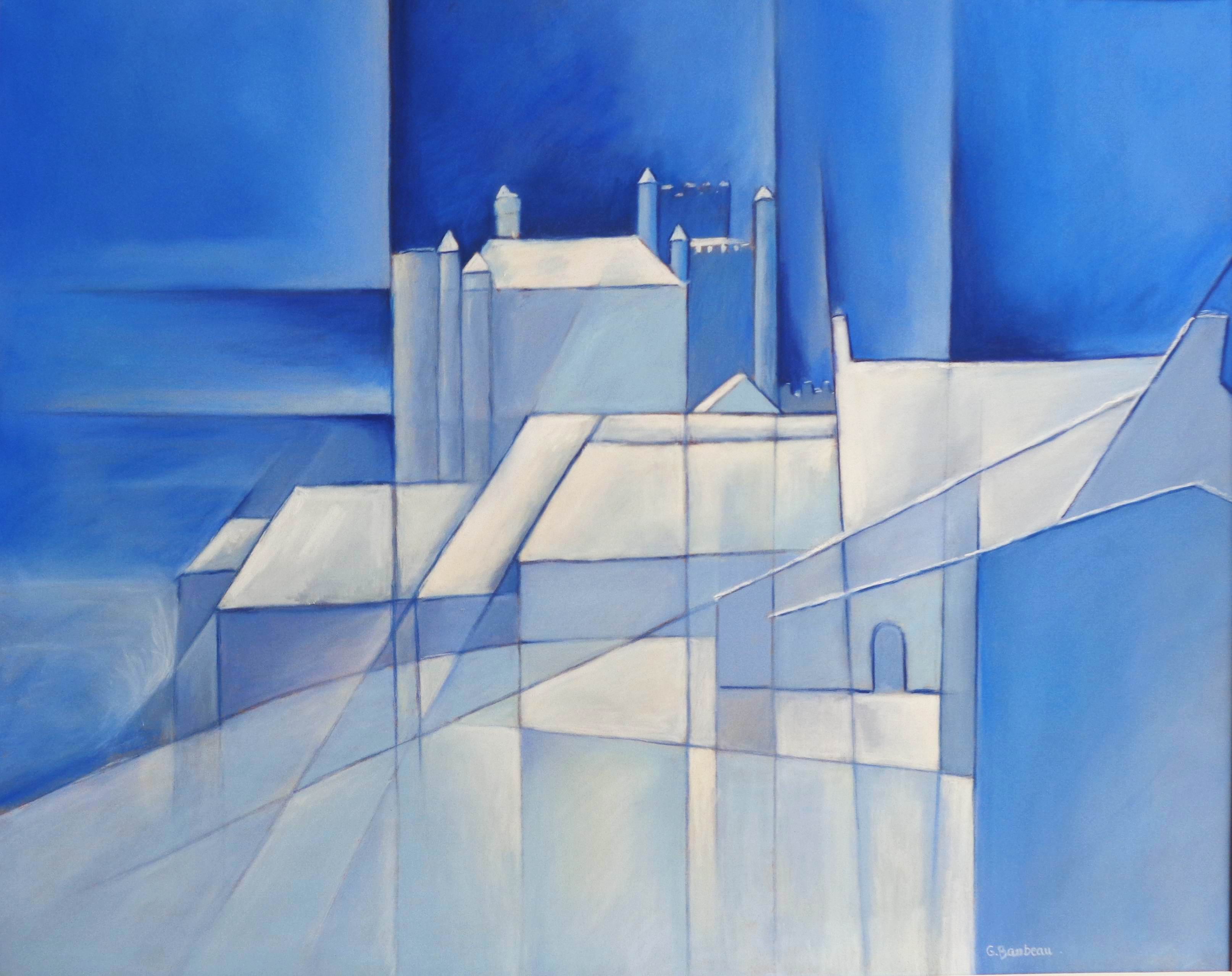 Neige bleue - 50x40
